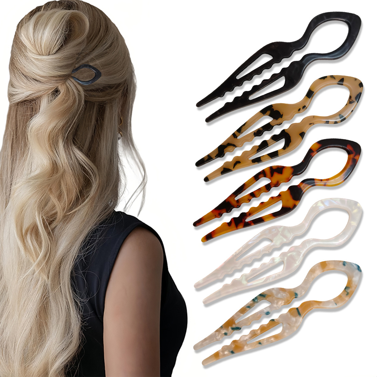 Women Accessories Shop - Bastoncini per capelli a forma di