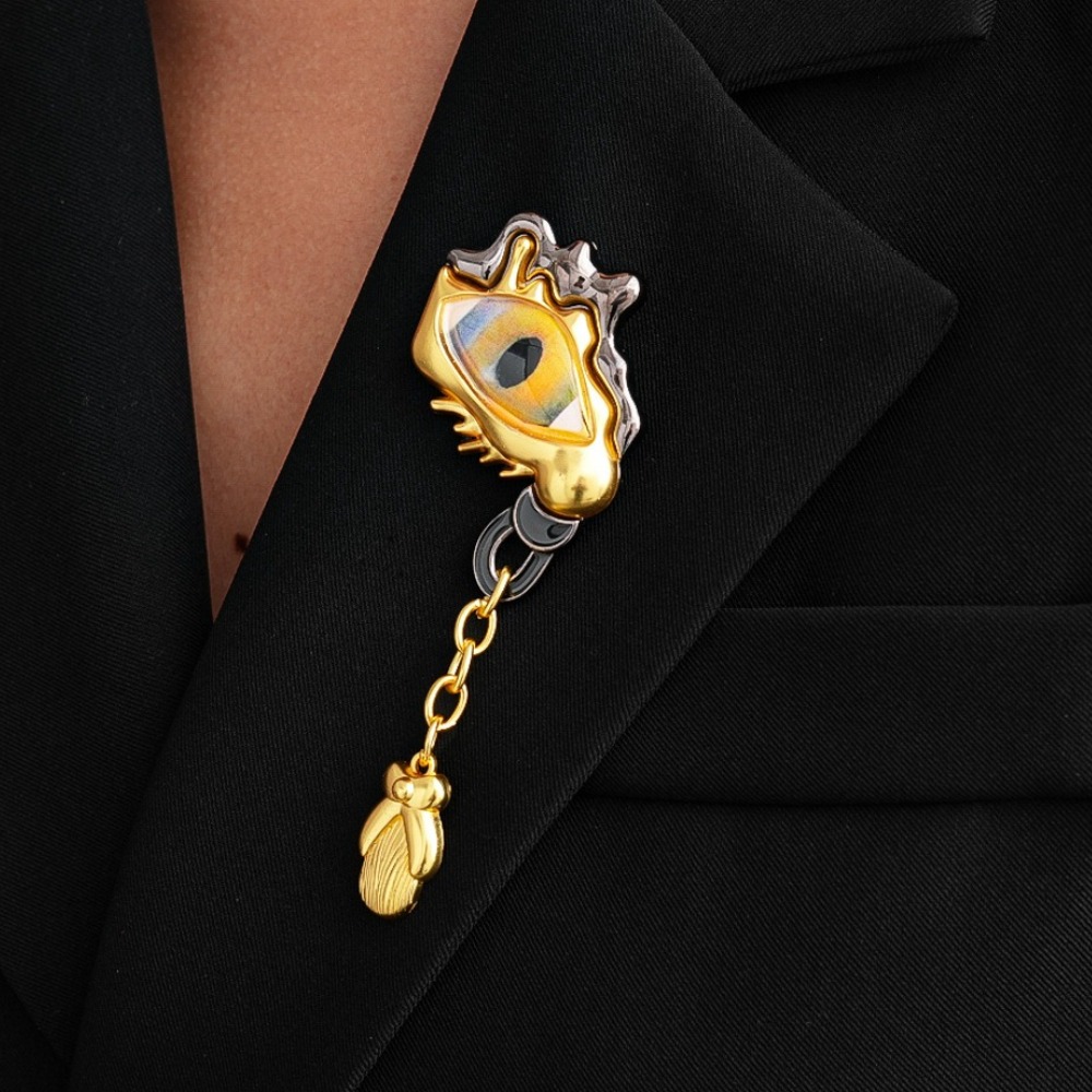 Women'S Accessories For Suit - Spilla a Goccia in Metallo di