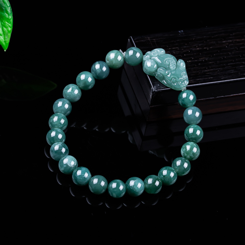 Accessories Woman - Bracciale Pixiu in Giada Birmana Naturale,