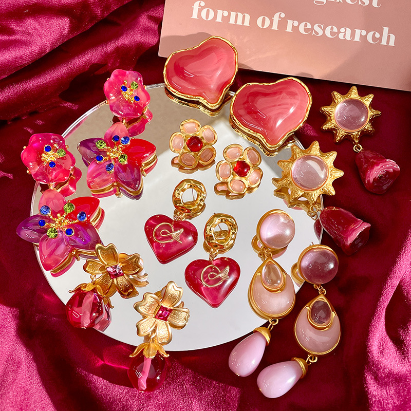 Women'S Accessories Rings - Orecchini classici alla moda in cristallo