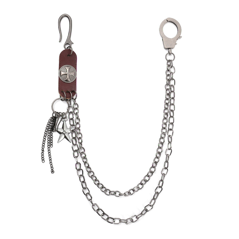 Women Accessories Pk - Punk Steet Portachiavi in pelle di
