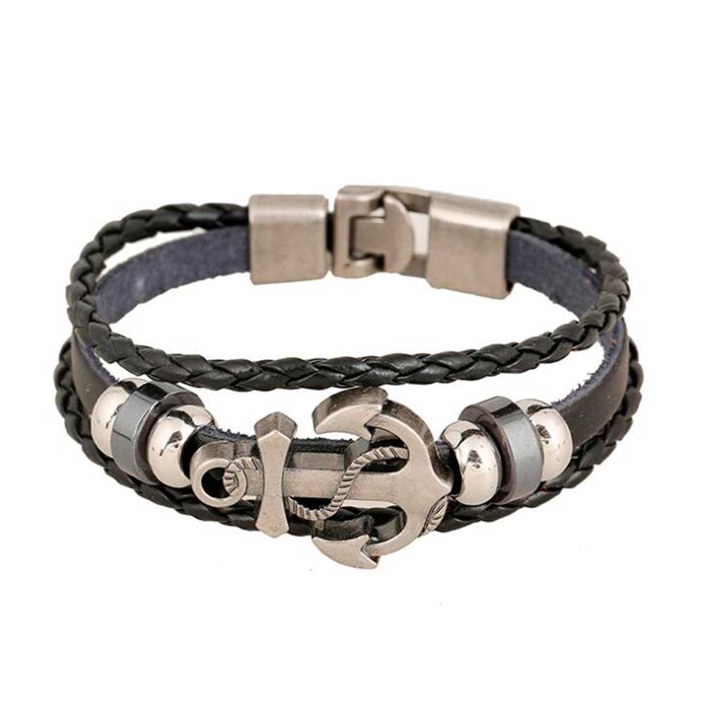 Women Accessories Pk - Braccialetti di corda di cuoio vintage