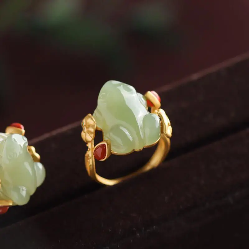 Anelli di rana di giada verde  - Women'S Accessories Rings recensione e prezzo