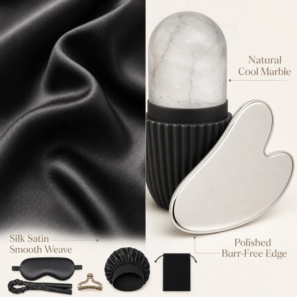 Set da Notte in Seta da 3/4/5/ - Women Accessories Combo Gift recensione e prezzo